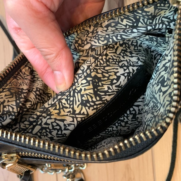 Rebecca Minkoff Three Zipper Leather Crossbody Bag in Black - Picture 6 of 8